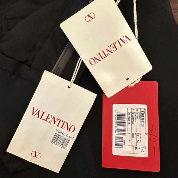 Valentino Garavani Crepe Couture Wool & Silk straight Leg Pants size US10/ EU 46 - Picture 9 of 15